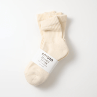 ROTOTO ORGANIC DAILY 3 PACK MINI CREW SOCKS / R1522-241 / オーガニック デイリー ３パック ミニクルーソックス
