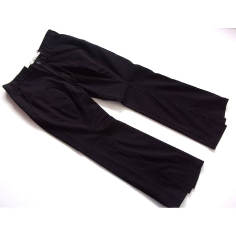 OLD PARK FLARE WORK PANTS - BLACK -M  / OPRK-02 / OLDPARK オールドパーク フレアー ワークパンツ　ブラック -M