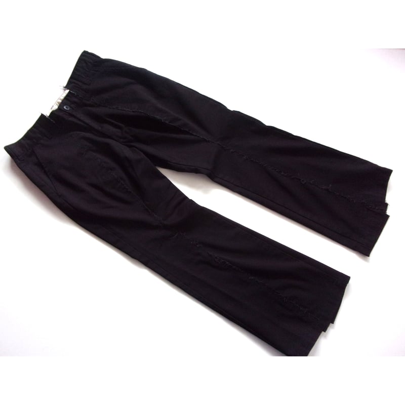 OLD PARK FLARE WORK PANTS - BLACK -M / OPRK-02