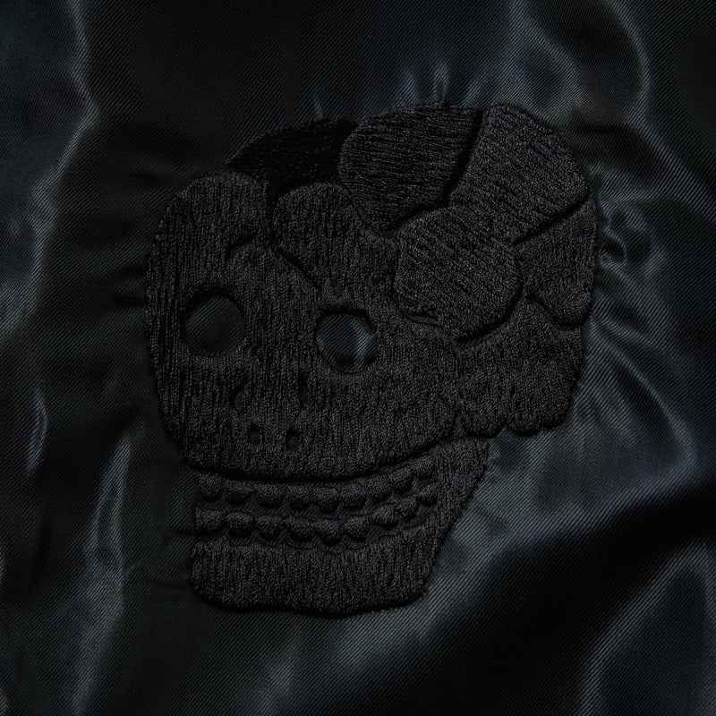 GOLD WOOL MELTON × ACETATE SOUVENIR JACKET 