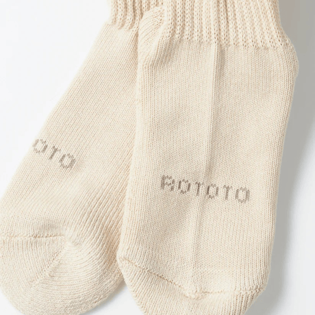 ROTOTO ORGANIC DAILY 3 PACK MINI CREW SOCKS / R1522-241 / オーガニック デイリー ３パック ミニクルーソックス