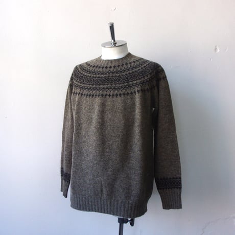 NOR'EASTERLY ノアイースタリー/ L/S CREW 2TONE / 2トーンノルディックセーター