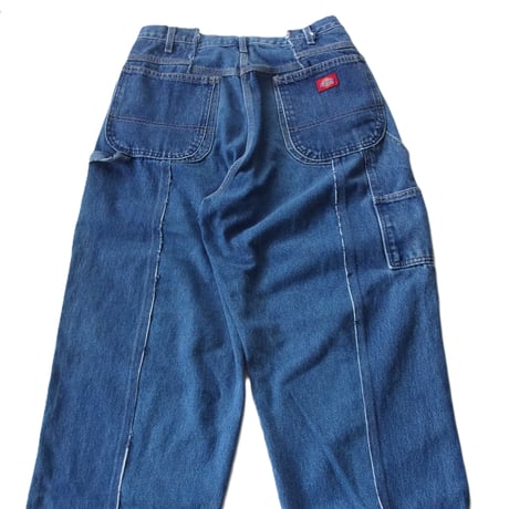 OLD PARK BAGGY CARPENTER PANTS - BLUE / sizeM / OP-574 / OLDPARK オールドパーク カーペンター ペインター パンツ デニム Mサイズ