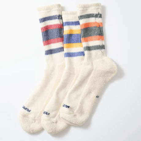 ROTOTO 3 PACK EVERYDAY ATHLETIC SOCKS / R1622 / ロトト 3パック エブリデイ アスレチック ソックス 3足セット