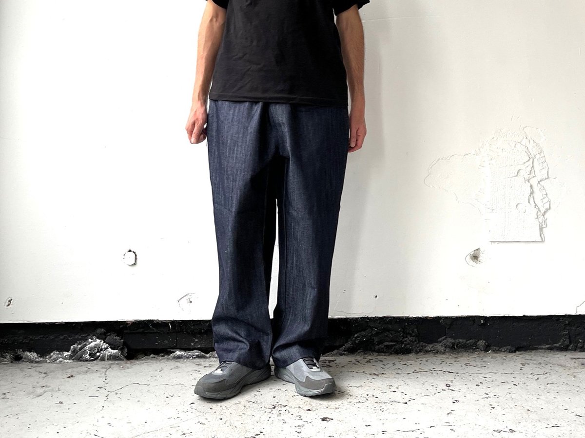 ワイドなシルエットが最高. Vecchi / ベッキ C.Coulisse Denim Eas