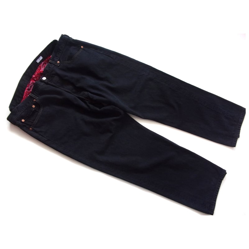 OLDPARK OFFSET JEANS - BLACK - sizeL / OP-511 /