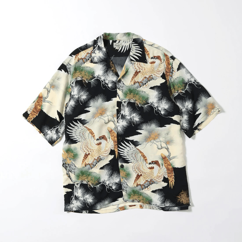 アロハティア様 Lot No. SS39019 / RAYON HAWAIIAN SHIRT “SWALLOWS FLY AROUND