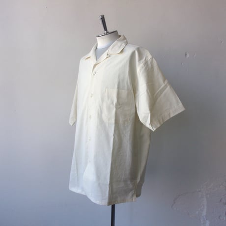 AVontade Open Collar Shirts S/S - Cotton/Linen Chambray- VTD-0383-SH- コットンリネン オープンカラー【2025SS新色】