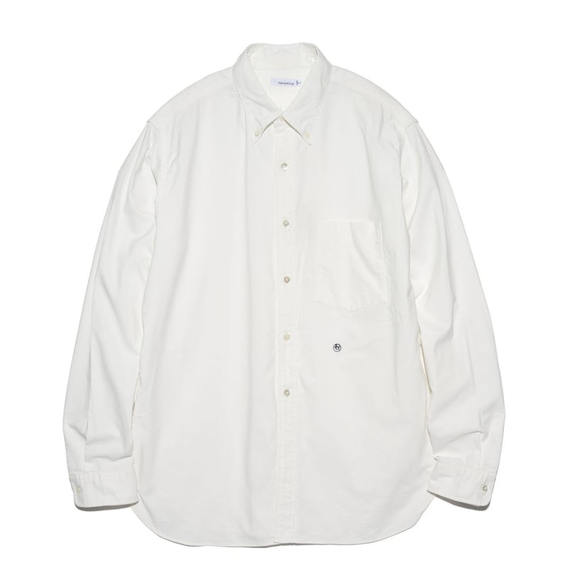未使用3.1万 nanamica ナナミカ 白 シャツ ワンピース 1 nanamica (ナナミカ) Regular Collar Wind S/S Shirt