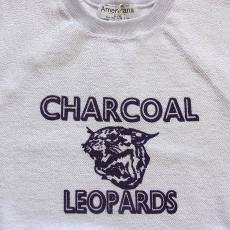 Americana（アメリカーナ)×ORIGINAL Charcoal（オリジナル チャコール）Leopards Crew L/S / 24-02-1-050 / トレーナー