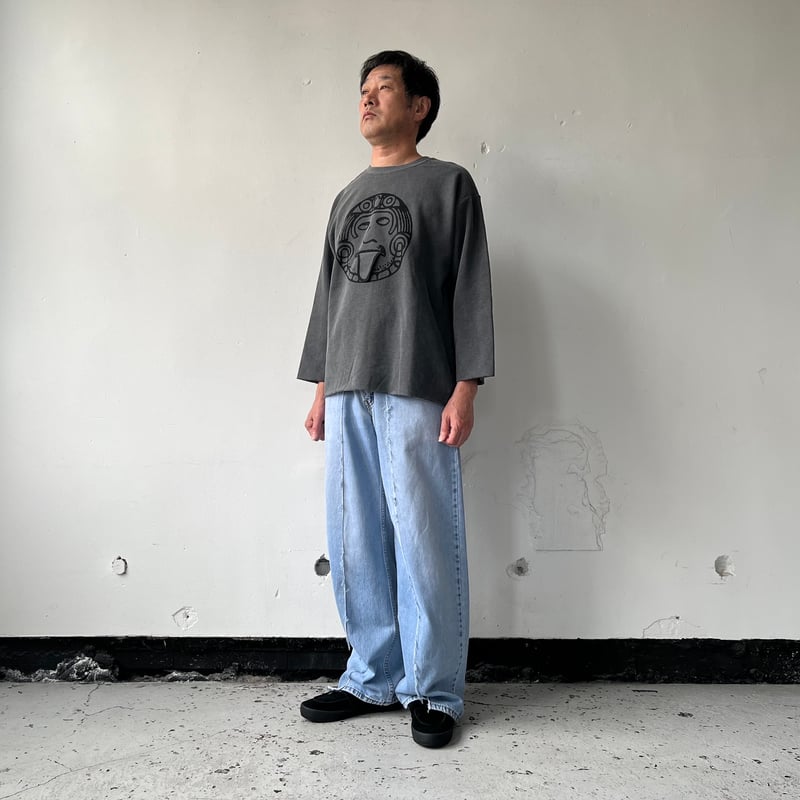 OLD PARK BAGGY JEANS - BLUE - sizeM / OP-426 /