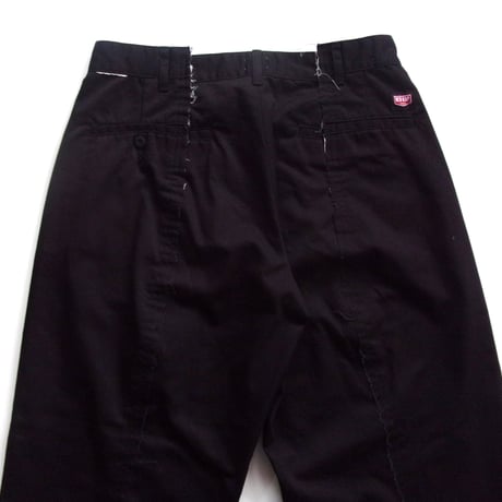 OLD PARK BAGGY WORK PANTS - BLACK -L  / OPRK-01 / OLDPARK オールド パーク バギー パンツ　ブラック -L