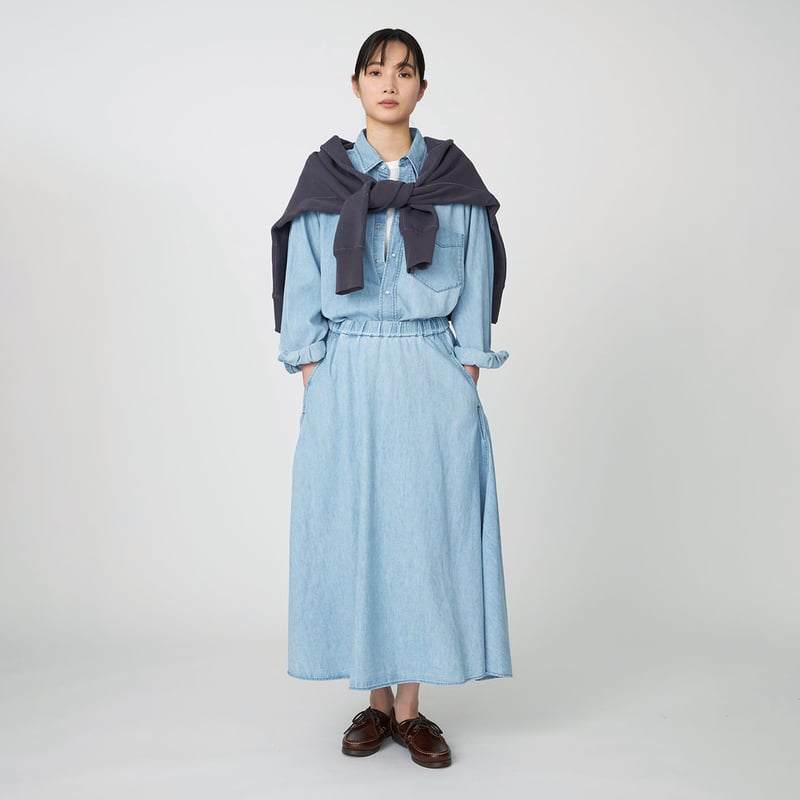 nanamica / ナナミカ Regular Collar Light Denim Shir