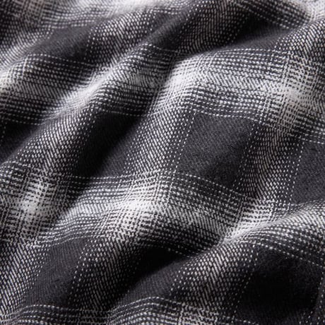 GOLD｜東洋エンタープライズ COTTON SILK NEP CHECK OPEN SHIRT-BLACK-/GL29754/ コットン シルクネップ チェックオープンシャツ 【2026FW】