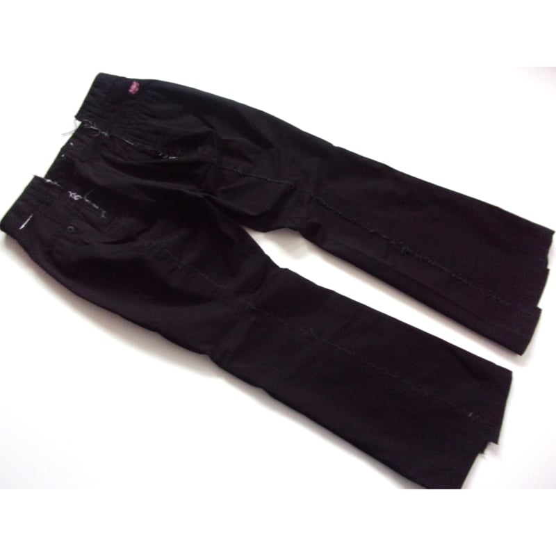 OLD PARK FLARE WORK PANTS - BLACK -M / OPRK-02