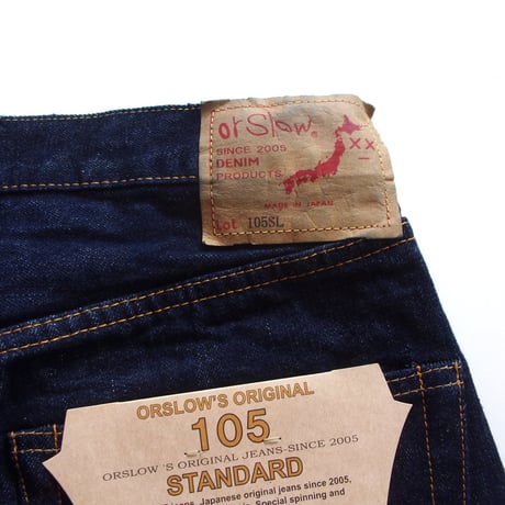 orSlow / 105 STANDARD SELVEDGE DENIM SHORT LENGTH -01-1050SL-81- / オアスロウ  105 ショートレングス セルビッチデニム