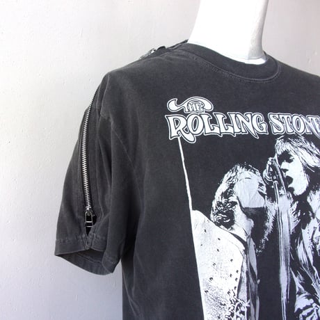 OLD PARK Zip Shoulder Tee #Vintage / OPT-17 / OLDPARK オールドパーク ジップショルダー Tシャツ RollingStones