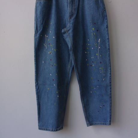 Niche./ニッチ　＃Paint EMB Jeans / igap-31 / ニッチ　ペイント刺繍　ジーンズ