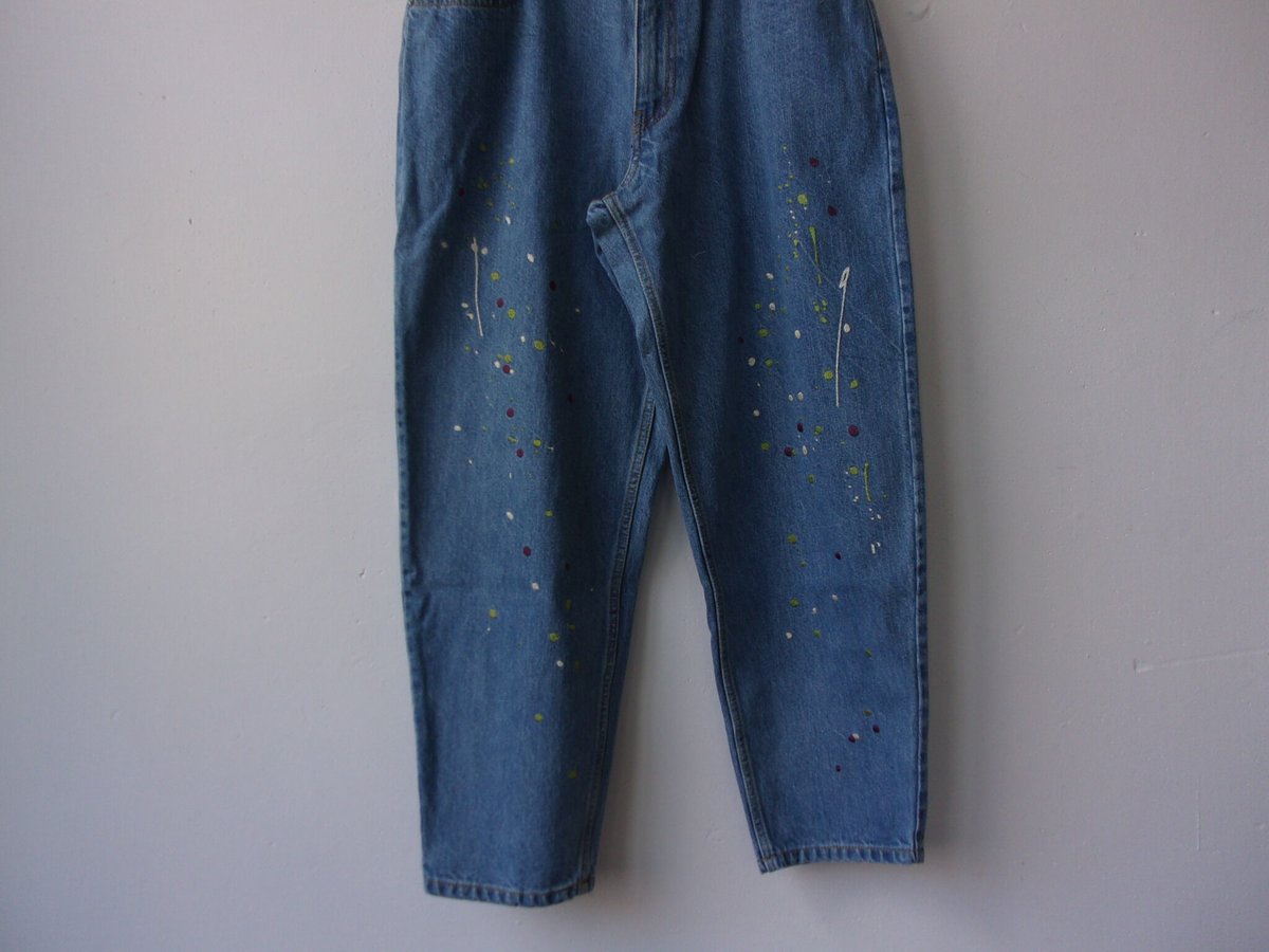 Niche./ニッチ　＃Paint EMB Jeans / igap-31 / ニッチ　ペイント刺繍　ジーンズ