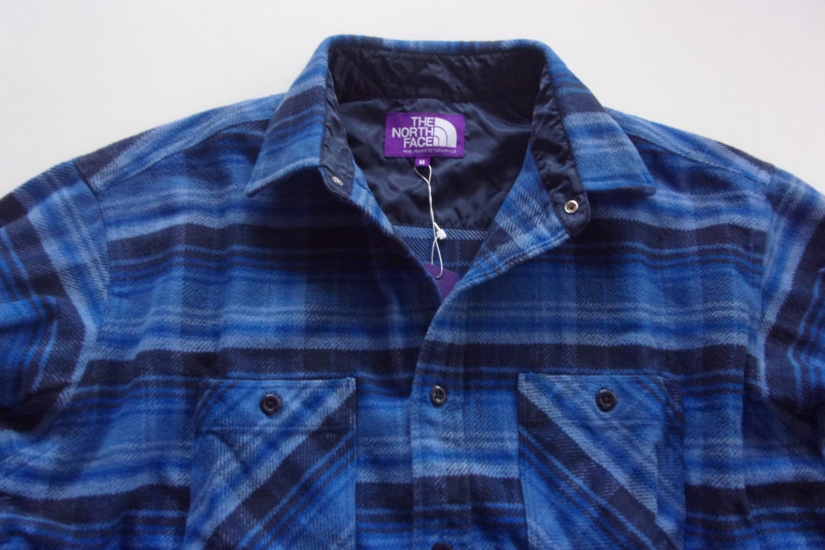 シャギーチェックシャツ.THE NORTH FACE PURPLE LABEL Flannel