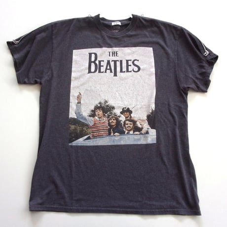 OLD PARK Zip Shoulder Tee #Vintage / OPT-17 / OLDPARK オールドパーク ジップショルダー Tシャツ Beatles