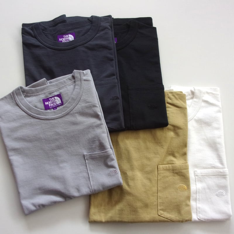 THE NORTH FACE PURPLE LABEL 8oz Pocket Tee / N