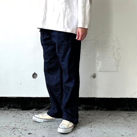 AVontade Mil. Easy Pants - 8oz Cotton/Linen Denim -INDIGO- VTD-503-PT -アボンタージ ミルイージーパンツ 【2026SS】