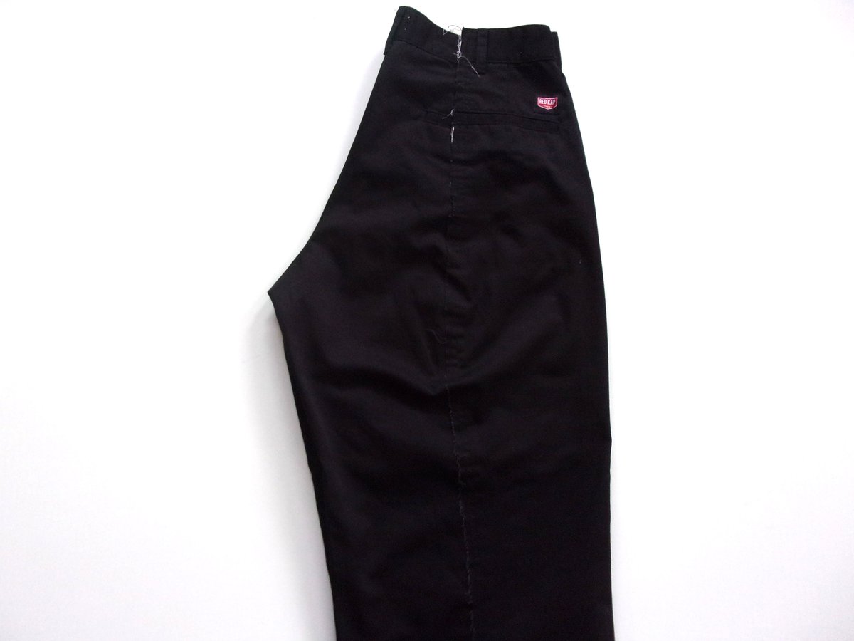 OLD PARK BAGGY WORK PANTS - BLACK / OPRK-01 /