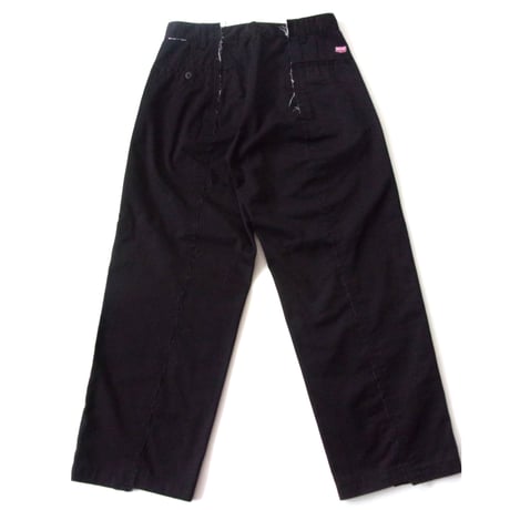 OLD PARK BAGGY WORK PANTS - BLACK -L  / OPRK-01 / OLDPARK オールド パーク バギー パンツ　ブラック -L