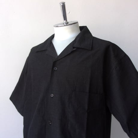 AVontade Open Collar Shirts S/S - Cotton/Linen Chambray- VTD-0383-SH- コットンリネン オープンカラー【2025SS新色】