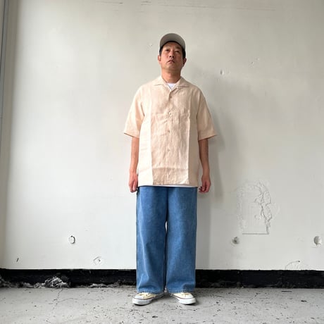 AVontade Italian Open Collar Shirts SS ｰ VTD-0398-SH アボンタージ ベルギーリネン オープンカラーシャツ【2026SS】