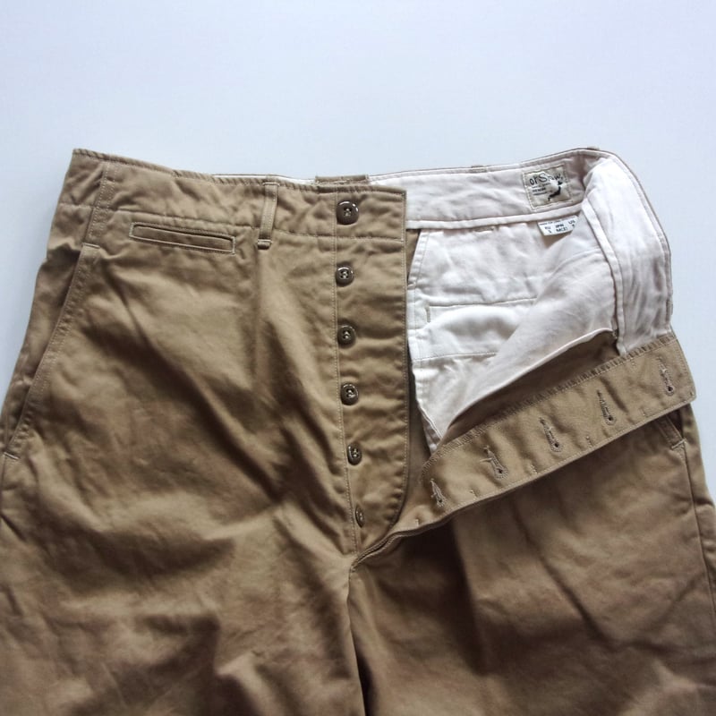 オアスロウ orSlow VINTAGE FIT ARMY TROUSERS OrSlow Vintage Fit Army Trousers - Khaki – Standard & Strange