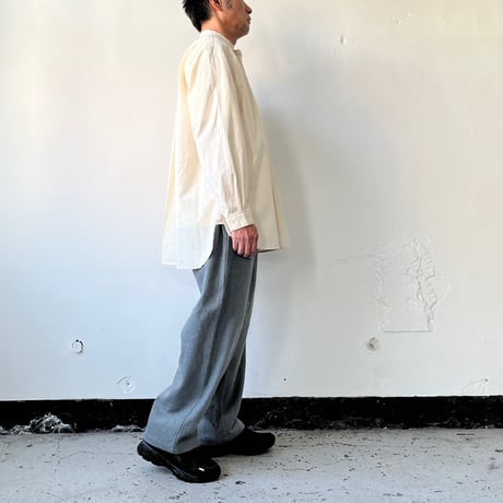 Charpentier de Vaisseau | Wool/Cotton Drawstring Pants｜シャルパンティエ・ドゥ・ヴェッソ コットンウール ワイドパンツ | Barba