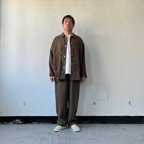 Charpentier de Vaisseau / シャルパンティエドゥヴェッソ | linen Drawstring Pants リネンドローストリングパンツ | Barba  のコピー