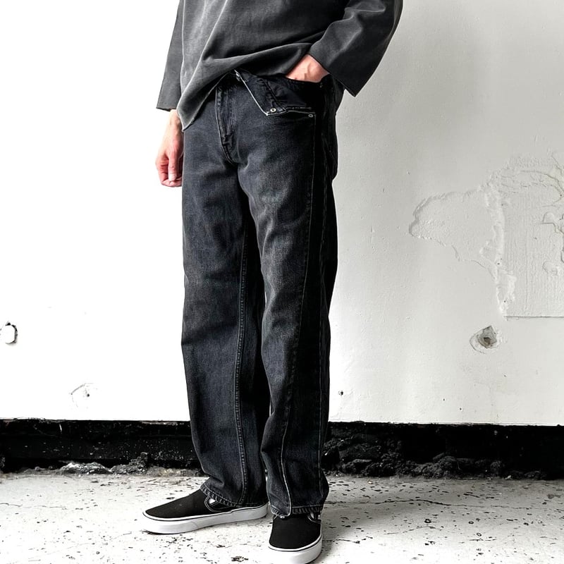 OLD PARK CROSS JEANS - BLACK - sizeM / OPJ-06 /