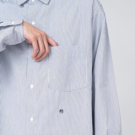 nanamica / ナナミカ Regular Collar Stripe Wind Shirt / SUGS362 /ナナミカ レギュラーカラー ストライプシャツ