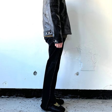 OLD PARK ADAPT JEANS- BLACK - sizeL / OP-512 / OLDPARK オールドパーク アダプト ジーンズ　デニム ブラック Lサイズ