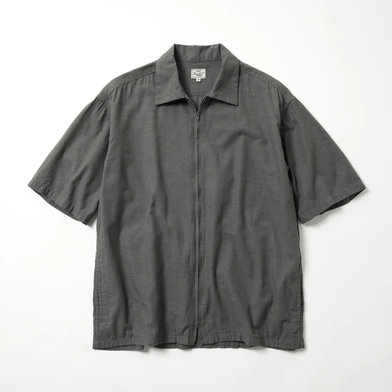 GOLD(ゴールド) GL39650 / VAT DYE CHAMBRAY ZIP SHIRT