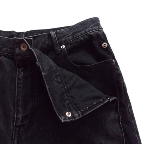 OLD PARK CROSS JEANS - BLACK - sizeM / OPJ-06 / OLDPARK オールド パーク クロス ジーンズ - ブラック M