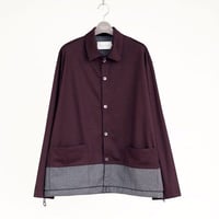 【SALE】CURLY&co CURLY（カーリー）SWITCHING RC CARDE/ 213-34092  / スウィッチング カーディガン （ジャージのカーデ）