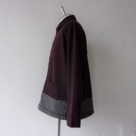 【SALE】CURLY&co CURLY（カーリー）SWITCHING RC CARDE/ 213-34092  / スウィッチング カーディガン （ジャージのカーデ）