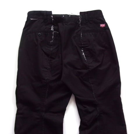 OLD PARK FLARE WORK PANTS - BLACK -M  / OPRK-02 / OLDPARK オールドパーク フレアー ワークパンツ　ブラック -M