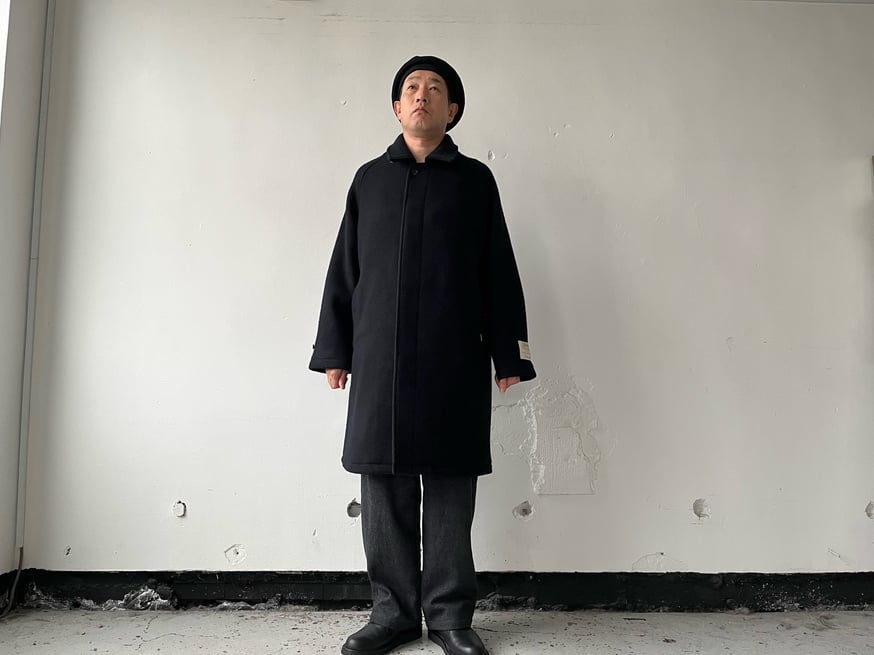 ハミルトンラムのオーバーコート。 FARAH Bal Collar Overcoat