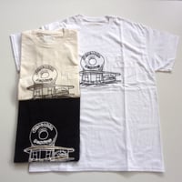 ORIGINAL Charcoal（オリジナル チャコール）OC WP Donuts Print T / ダブルポケット ドーナツ店プリントTシャツ
