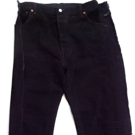 OLD PARK ADAPT JEANS- BLACK - sizeL / OP-512 / OLDPARK オールドパーク アダプト ジーンズ　デニム ブラック Lサイズ