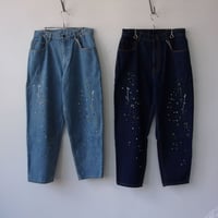 Niche./ニッチ　＃Paint EMB Jeans / igap-31 / ニッチ　ペイント刺繍　ジーンズ