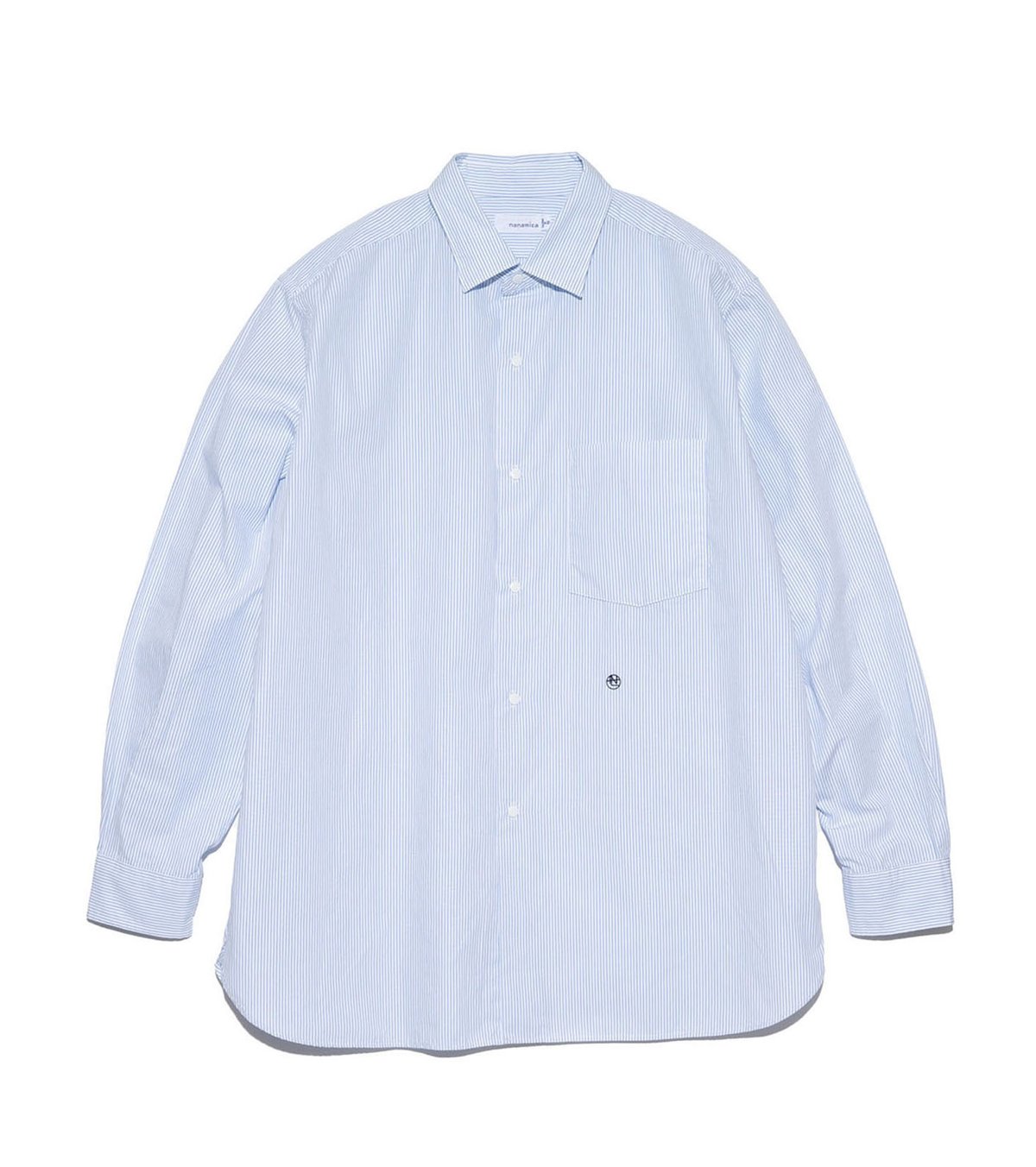 nanamica Regular Collar Stripe Wind Shirt / SUG