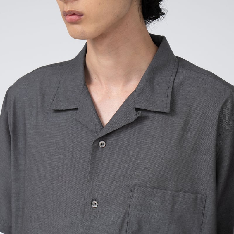 nanamica Open Collar Panama S/S Shirt / S25SG11