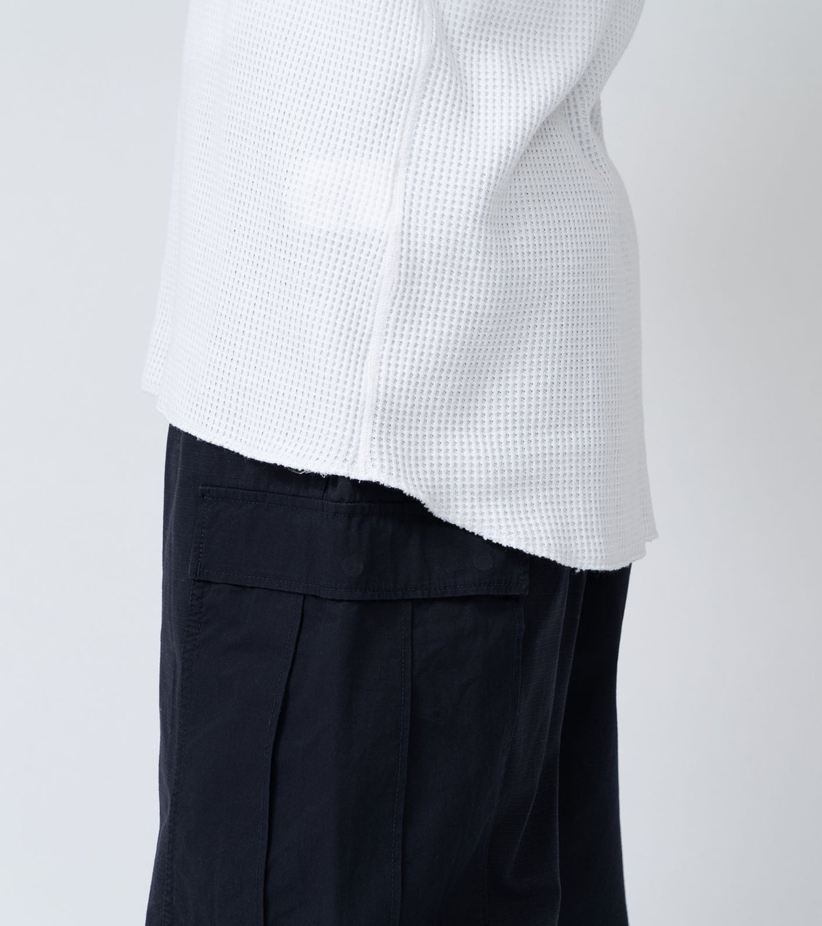 新品 S ナナミカ クルー ネック ロングスリーブ サーマルT 紺 Mサイズ相当 nanamica ナナミカ Crew Neck L/S Thermal Tee / SUHS4