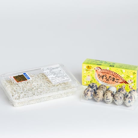 【浜名湖名物】シラス丼セット2人分（シラス100g+うずら卵20個）